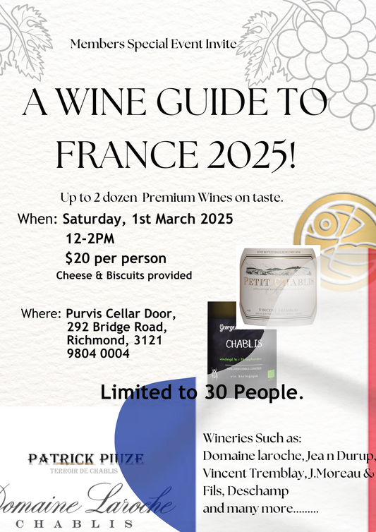 Event Booking - A Wine Guide to France 2025