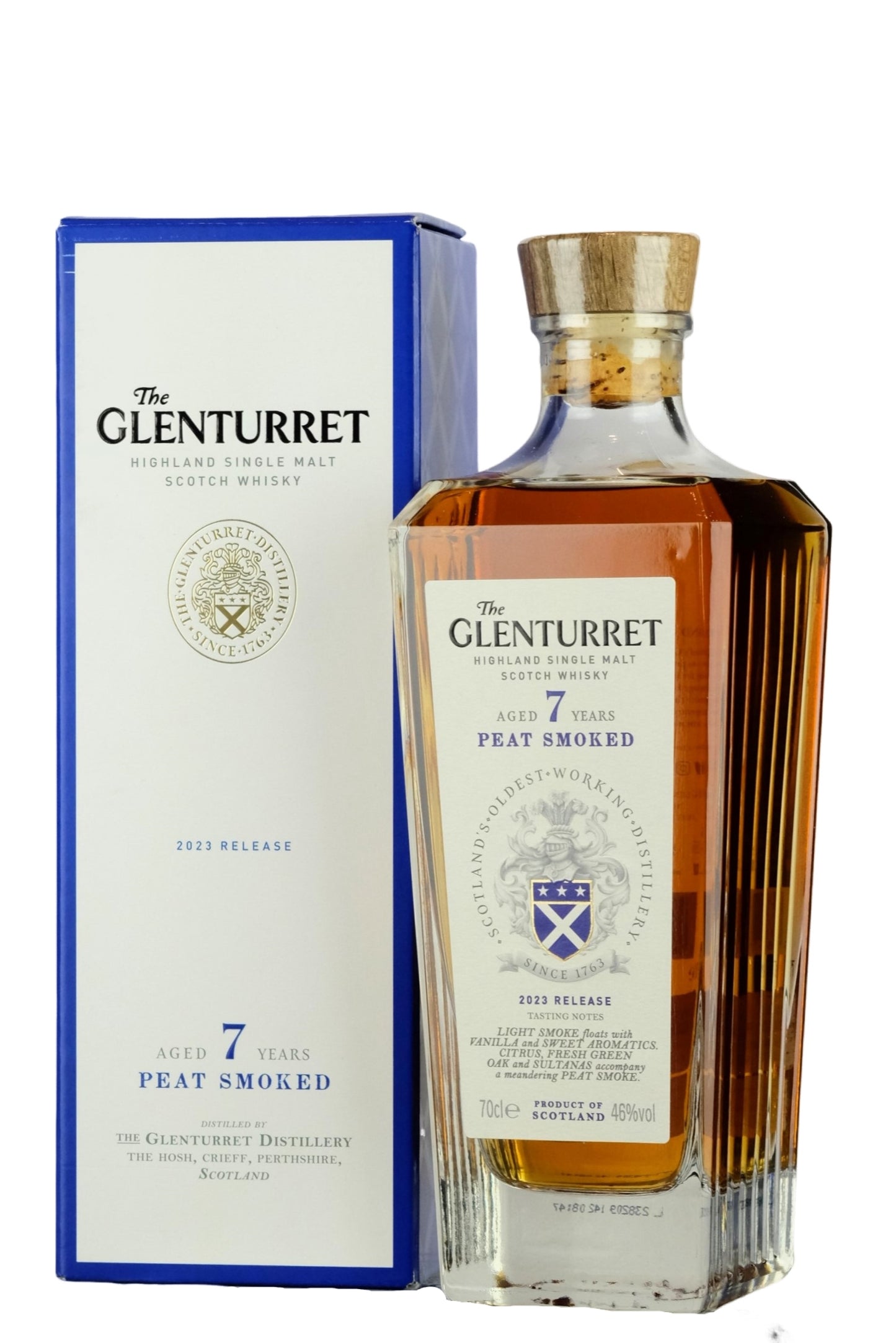 Glenturret 7Yr Old Peated Smoked Scotch Whisky 700ml