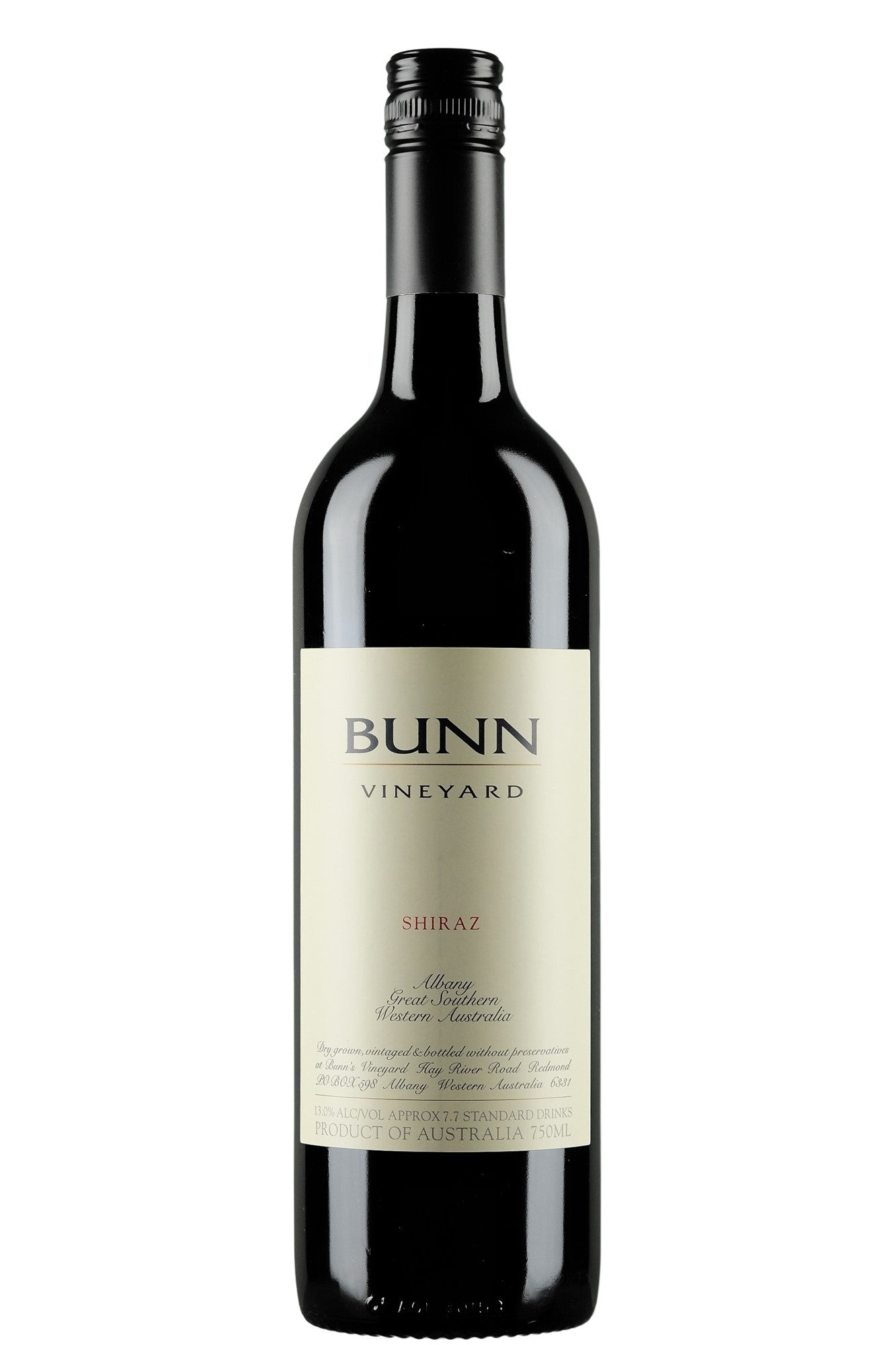 Bunn Vineyard Shiraz